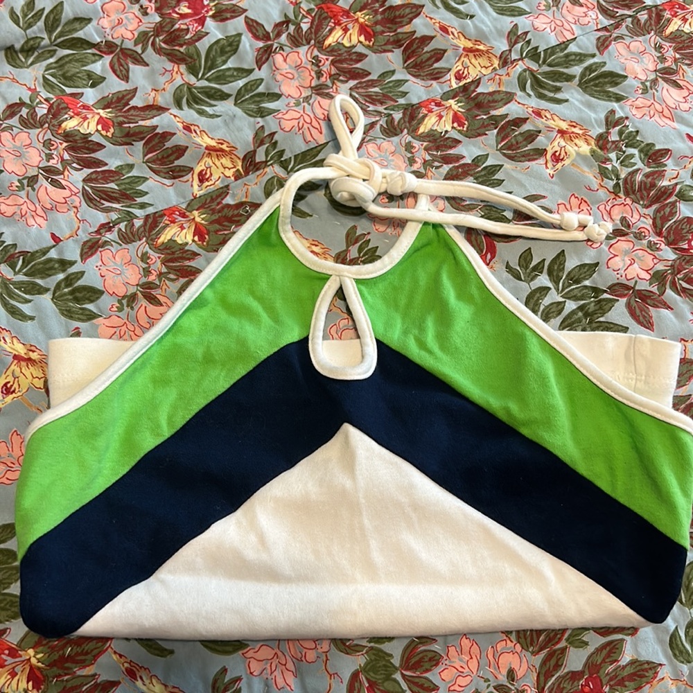 Tag Rag vintage halter crop top cotton made in the USA